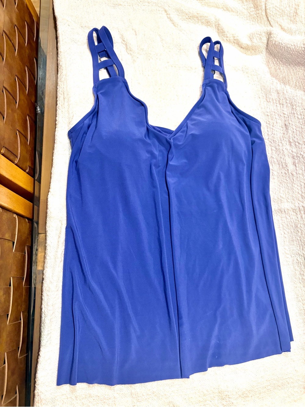 Aqua Green Tankini Blue Strappy Womens - xl new with tags